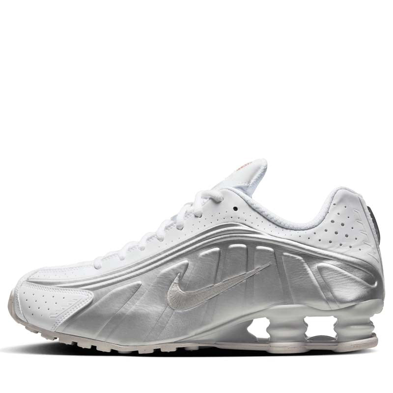Nike Shox R4 - White/Metallic Silver
