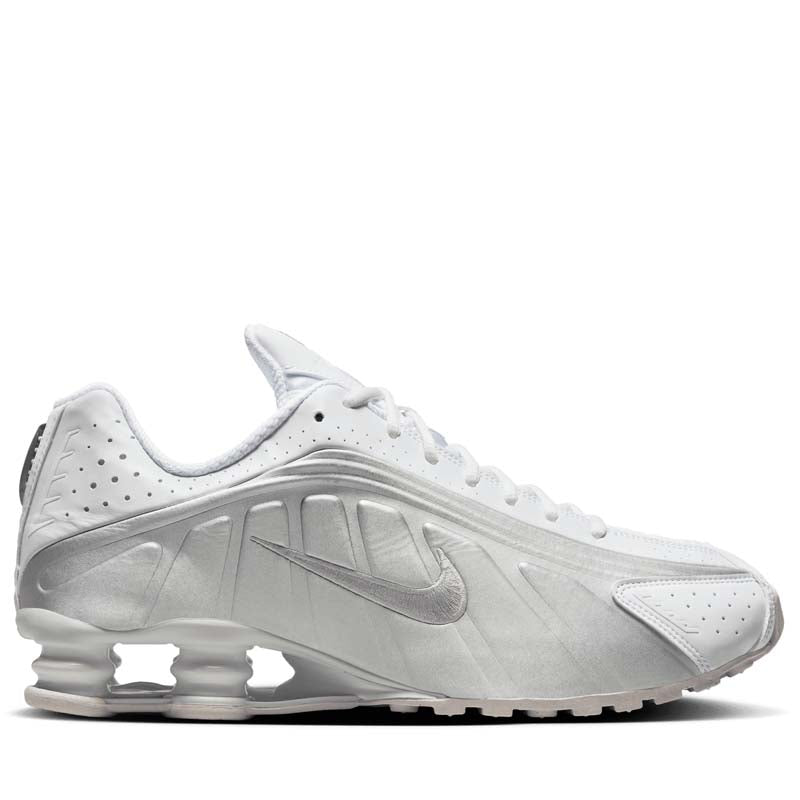 Nike Shox R4 - White/Metallic Silver