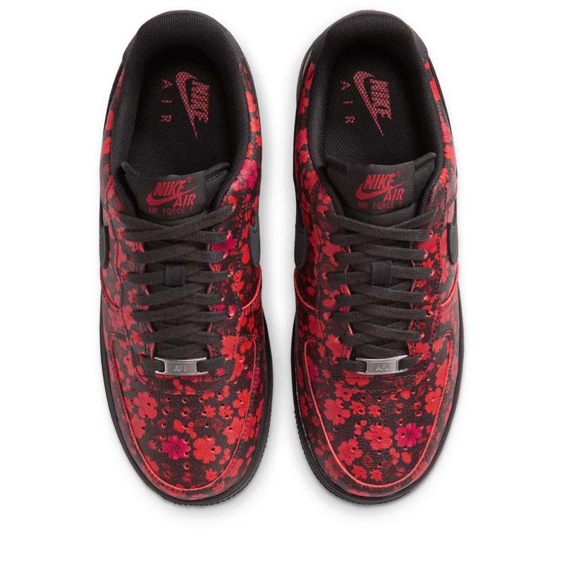 Women's Nike Air Force 1 '07 'Red Floral' - Multi Color/Off Noir